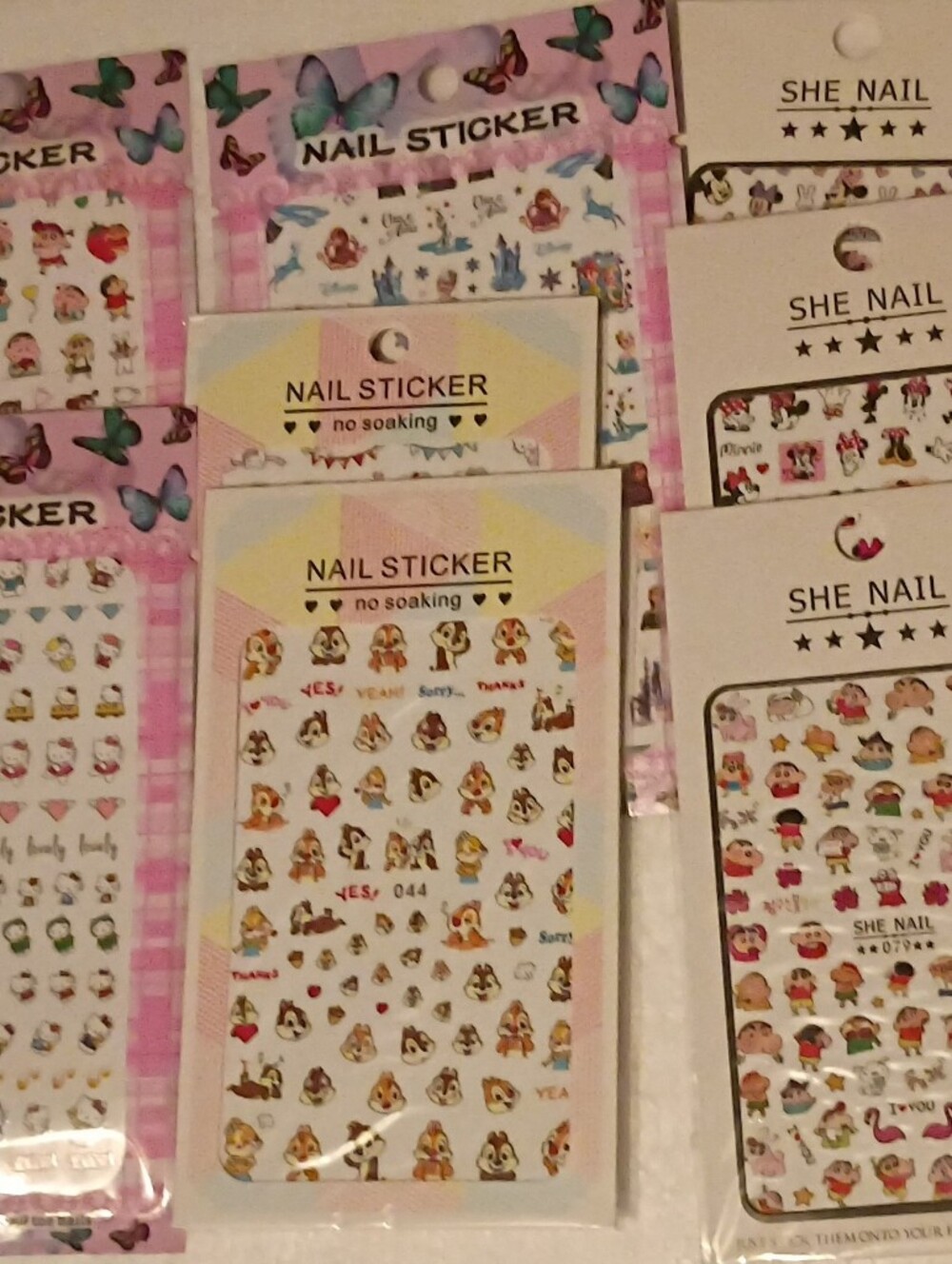 Kids Nail Sticker Sheet - Pink Variety